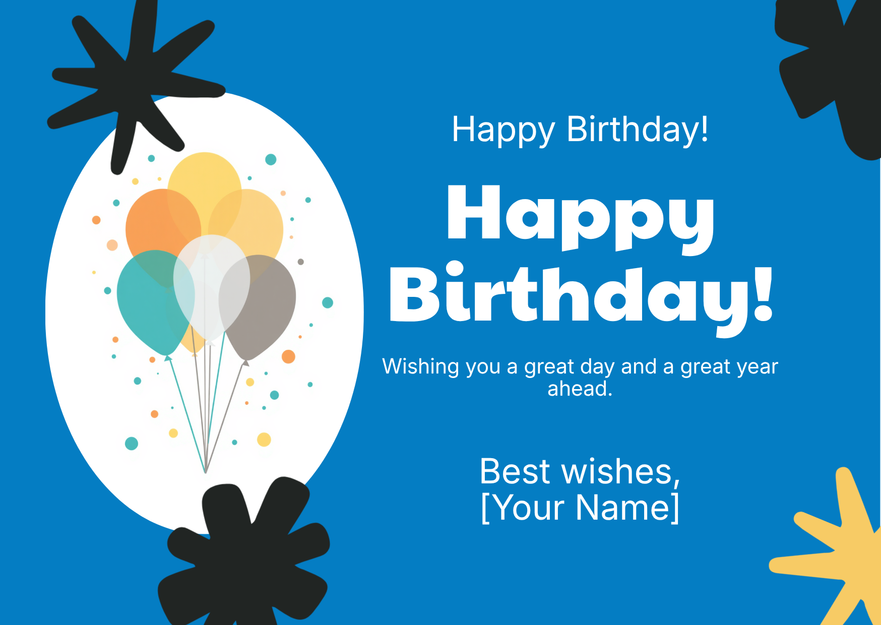 Birthday card variant 1