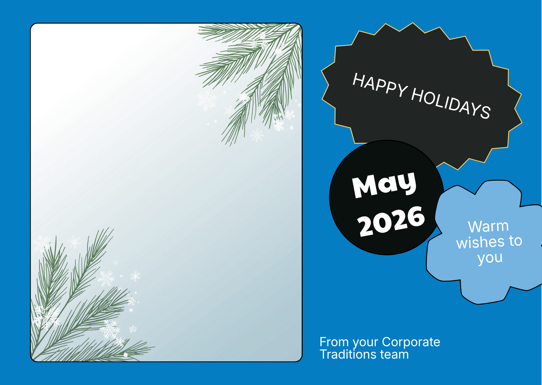 Happy Holidays card variant 1