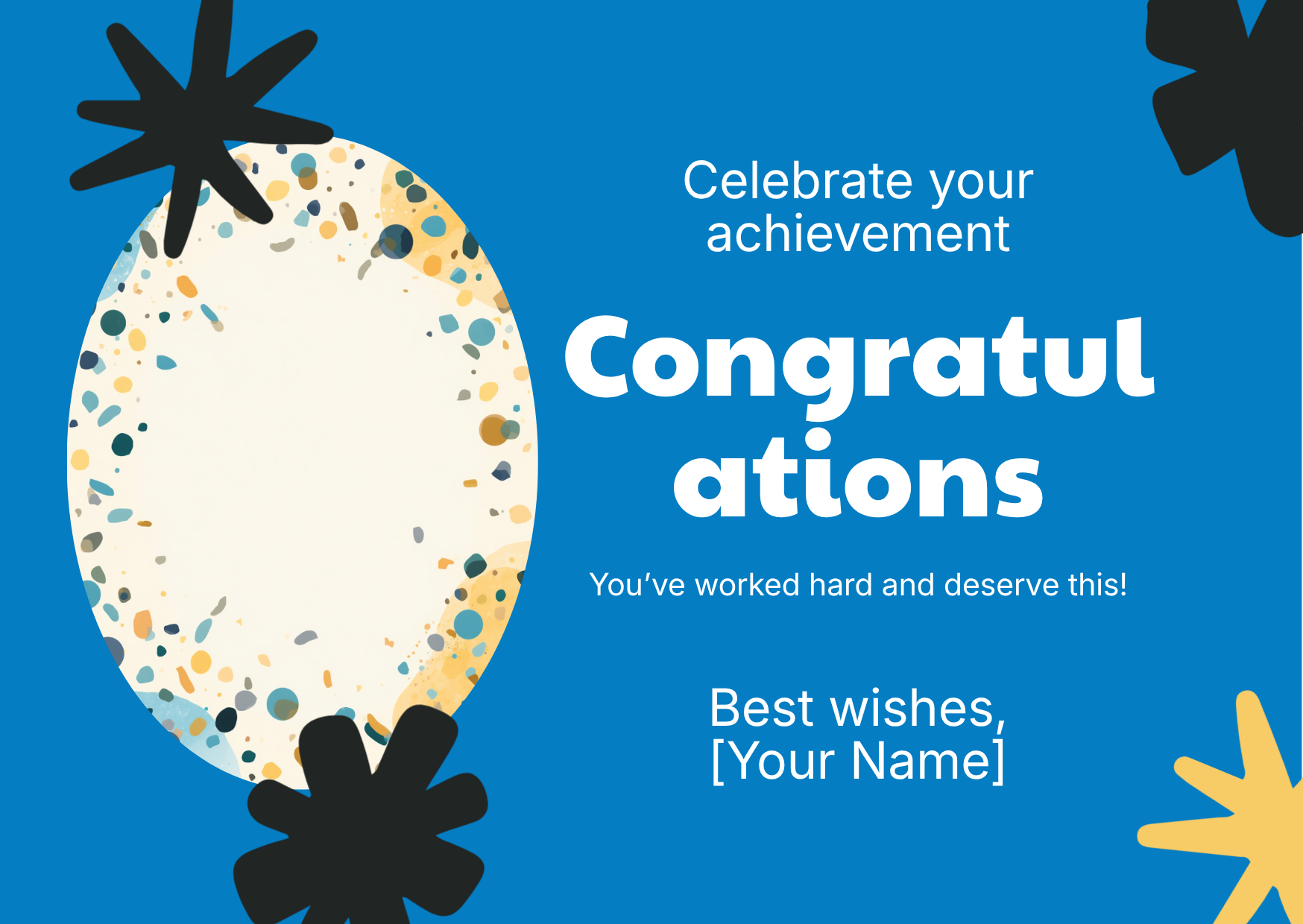 Congratulations card variant 2