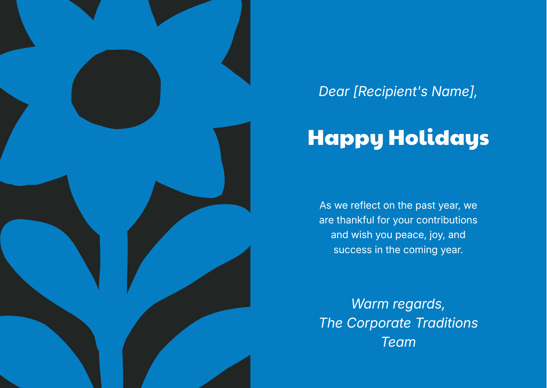 Happy Holidays card variant 2